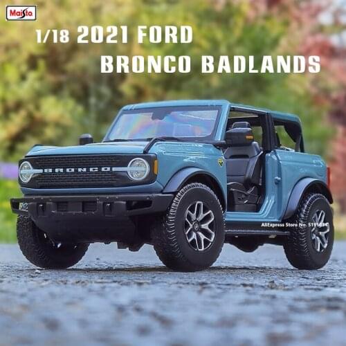 Maisto 1:18 2021 Ford Bronco Badland car alloy car model simulation car decoration collection gift toy Die casting model boy toy