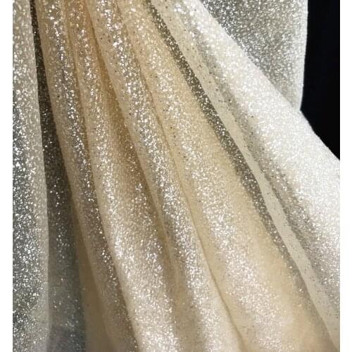 Soft Mesh 6 colours Bronzed Mesh Lace fabric wedding dress veil DIY fabric transparent dress fabric