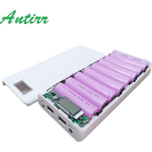 New DIY 18650 Case Power Bank Shell Case Portable LCD Display External 18650 Battery Box Charger