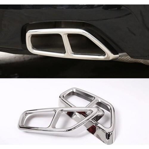 Brand New 304 Stainless Steel Glossy Black for BMW New 5 Series G30 528li 530li 2017 2018 Car Exhaust Tailpipe Cover Trim