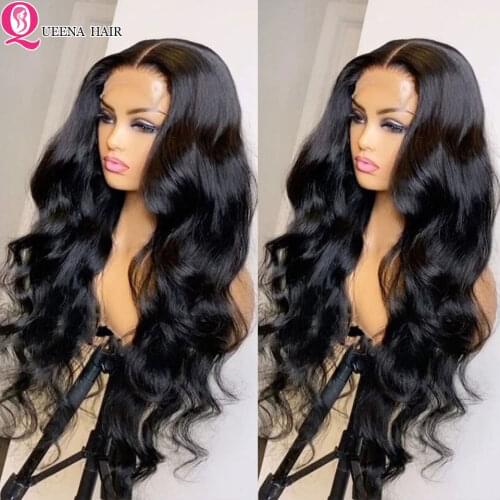 30 inch Body Wave Lace Front Wig 13*4*1 T-part Lace Front Human Hair Wigs For Black Women Remy Peruvian Body Wave Frontal Wig