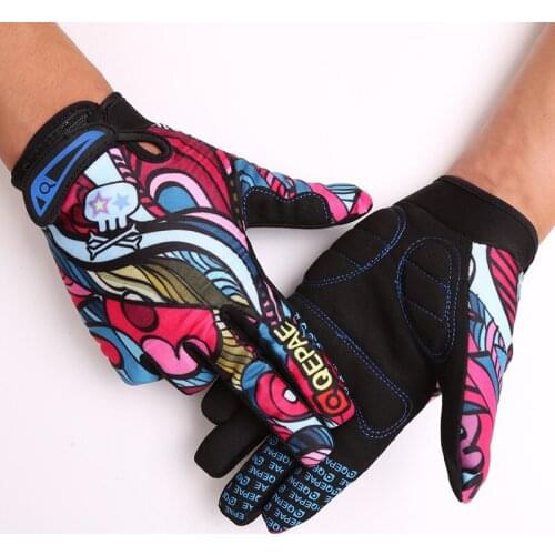Qepae Winter Cycling Gloves Full Finger Bicycle Gloves Warm Windproof Sports Man Woman Gloves Bike Shockproof Glove