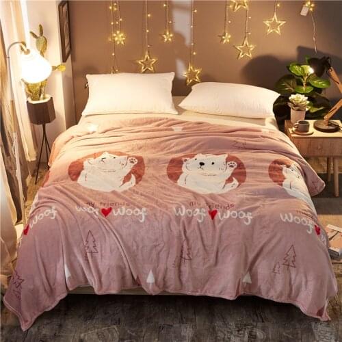 Cat bedspread blanket 200x230cm High Density Super Soft Flannel Blanket to on for the sofa/Bed/Car Portable Plaids