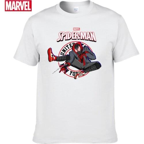 Marvel The Avengers spiderman t shirt Comfortable Breathable 100% cotton Fashion clothes for teens Summer Tops Mens shirts #64