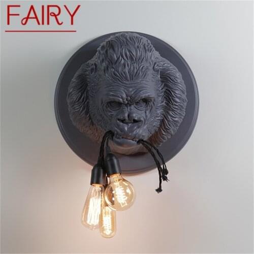 FAIRY Indoor Wall Lamps Fixture Modern LED Sconces Creative Chimpanzee Novel For Home Foyer Corridor
