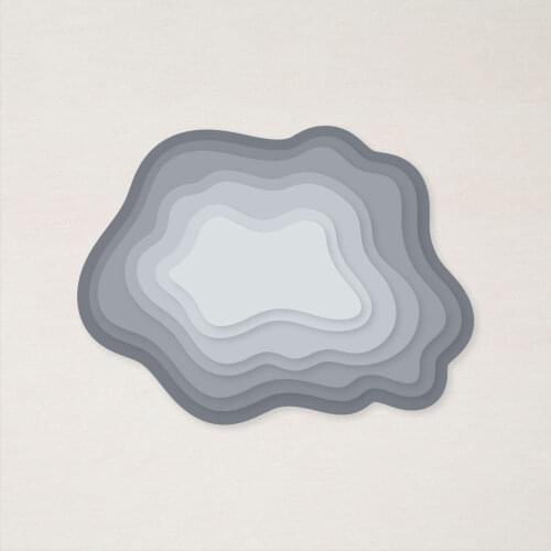 Fish Pond Three-dimensional Round Decoration Cutting Dies and Stamps Scrapbook Dariy Decoration Stencil Embossing Template Diy