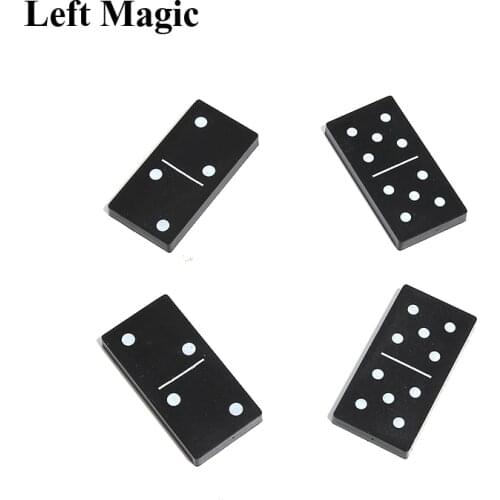 Three Domino Monte Magic Tricks Hopping Domino Copy Dice Close Up Stage Props Mentalism Magician Classic Toys