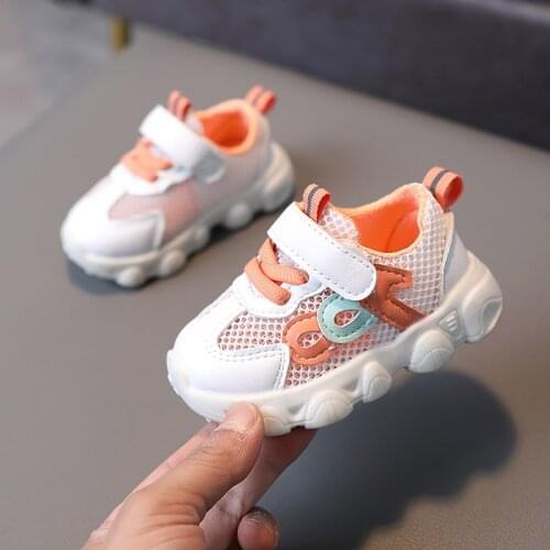 Spring Autumn Kids Shoes Baby Boys Girls Childrens Casual Sneakers Breathable Soft Anti-Slip Running Sports Shoes Size15-25