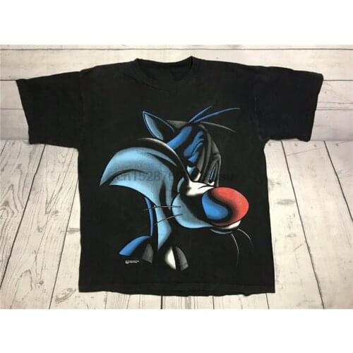 Vintage Sylvester The Cat T Shirt Mens Xl Large 90S 1994 Warner Looney Tunes Vtg Printing Apparel Tee Shirt