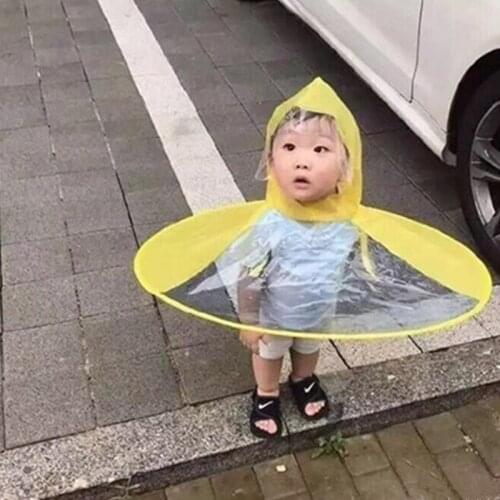 Unisex Waterproof Raincoats Kids Latex Hooded Raincoat Boy Girls Raincoat Practical Children Rain Coat 1-6 Years