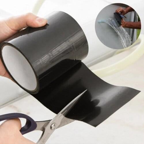 Water Pipe Waterproof Tape Super Fix Strong Fiber Cover Plugging Paste Tape Bathroom Leak-trapping Tape Stickers