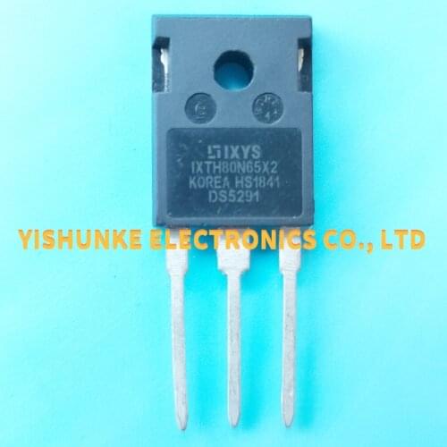 5PCS IXTH80N65X2 D2624 D1643 D1672 D1488A D1488 D2521 TO-247 TO-3P