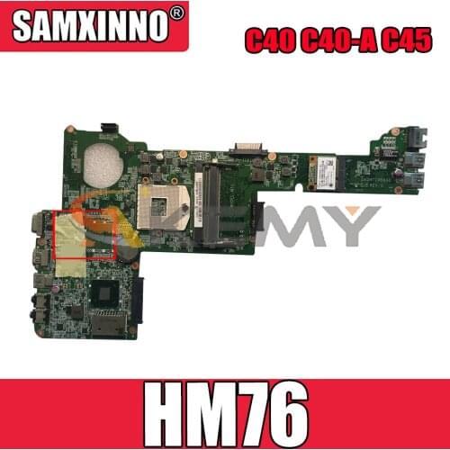 Akemy DA0MTCMB8G0 Is Suitable For Toshiba C40 C40-A C45 C45-A Laptop Motherboard PGA989 HM76 DDR3 100% Test