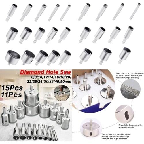 Diamond Drill Bit Ceramic Porcelain Tile Glass Granite Quartz Slate Kitchen Bathroom Shower Lamps Drilling Tools