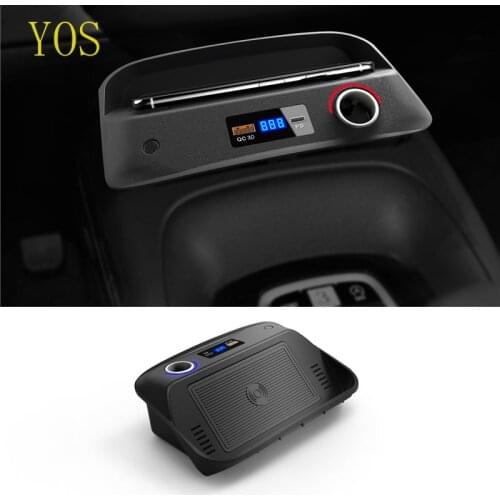 Car Qi Wireless Charger Fast Wireless Charging Car Phone Holder For Toyota Corolla ALTIS Corolla 2019 2020