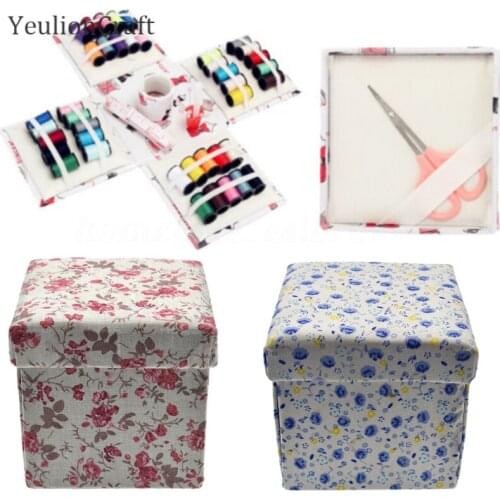 Chzimade Mini Cloth Sewing Box Kitting Needles Kits Tools Quilting Embroidery Diy Sewing Tools Handmade Accessories