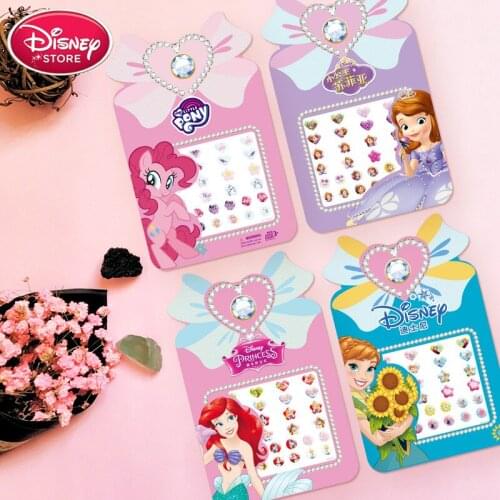 Disney Princess Stickers for Baby Child Frozen Anna Elsa Sofia Pony Kids Girls Toys Tattoo Nail DIY Waterproof Sticker