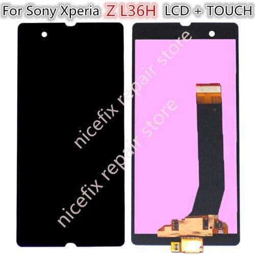 For Sony Xperia Z L36h C6601 C6606 C6603 C6602 C660x LCD Display With Touch Digitizer Assembly with Empty Frame Free Shipping