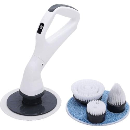 Electric Spin Power Scrubber Power Cleaning Brush Kit 4 Replaceable Cleaning Brush Heads High Rotation for Cleaning
