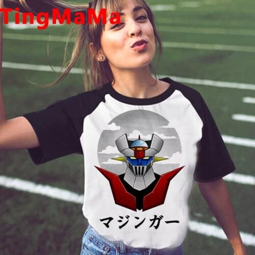 New Japanese Anime Mazinger Z T Shirt Men Kawaii Cartoon Summer Tops Harajuku T-shirt Funny Graphic Tees Unisex Tshirt Male
