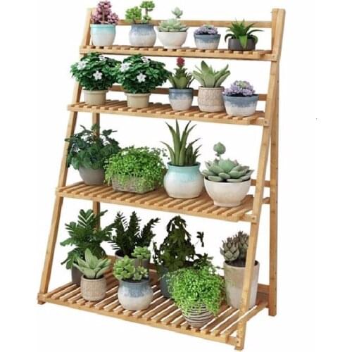Pot Huerto Urbano Estante Repisa Para Plantas Escalera Decorativa Madera Balcony Dekoration Outdoor Flower Stand Plant Shelf