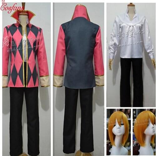 Howls Moving Castle Cosplay Costume Howl Uniforms Tartan Coat Full Set Jacket Shirt Pants Anime Cosplay Women Men and wig