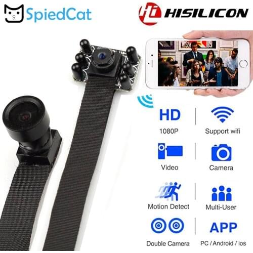 Full HD 1080P Night vision mini Lens Video Micro motion IP P2P DIY Wireless WiFi Network Recorder Remote Surveillance Camera