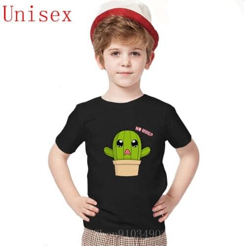 2020 new Crop Cactus Hug Pattern No hug Crop Cactus Hug Pattern Unisex Clothes cute cloth cozy and breathable children clothes