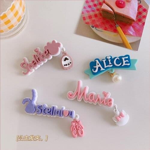 2021 New Children Princess Duckbill Hairpin Hair Clips Baby Side Bangs Clip For Cute Girls Headdress Hair Accessories