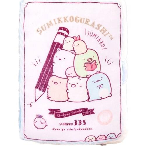 New Kawaii Sumikko Gurashi Book Plush Pillow Cushion Kids Stuffed Toys For Children Christmas Gifts 48CM