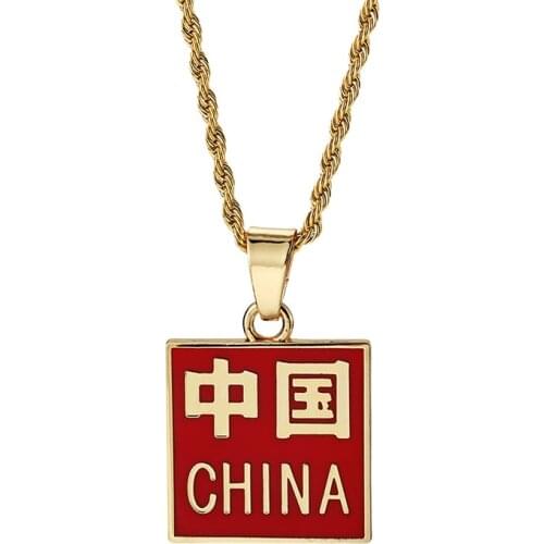 New Chinese China Fashion Brand Necklace Hiphop Hip Hop Couple Personality Simple Jewelry