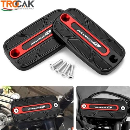 NEW High quality Front Fluid Tank Reservoir Cover Caps Motorcycles CNC Accessories Fit For SYM MAXSYM TL 500 TL500 2020 2021