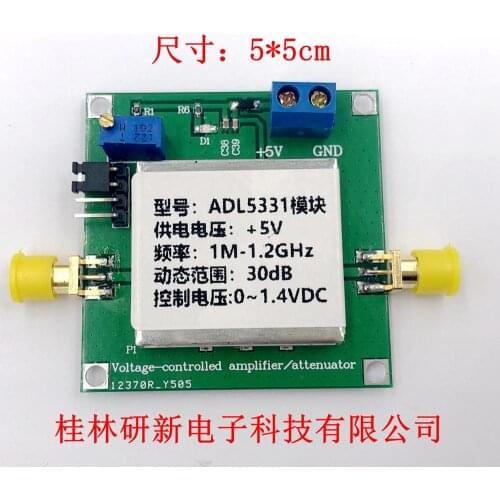 NEW Adl5331 variable gain amplifier module 1m-1.2ghz RF amplifier VCA