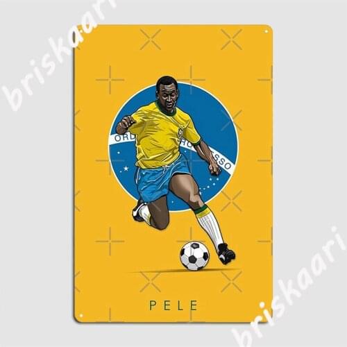 Pele Metal Signs Club Bar Wall Plaque pub Funny Tin sign Posters