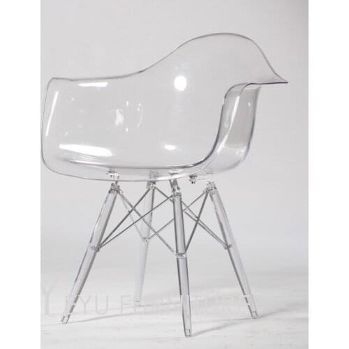 Transparent Clear Modern Design Classic fashion popular Dining Furniture Chair Home Furniture Cafe Chair, Crystal Dining Chair