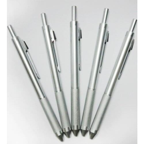 4 in 1 Metal Ball Pens Multi-Color Ball Pen with 0.5mm Mechanical Pencil and 3 Color Ballpoint Pens in One