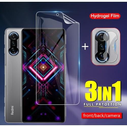Slim Front / Back Soft TPU Protective Hydrogel Film For Xiaomi Poco F3 GT Redmi K40 Gaming Camera Lens Screen Protector Glass