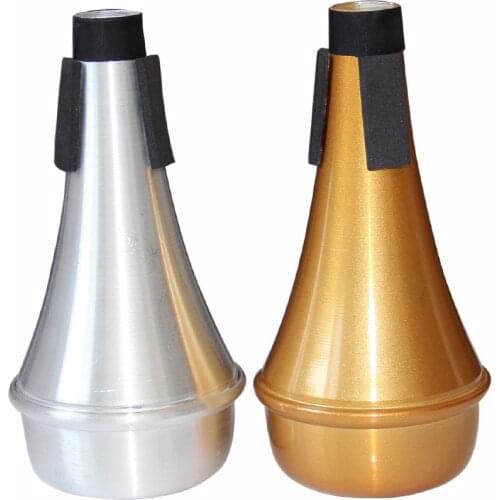 Aluminum Alloy Trumpet Mute Trompete Trumpet Straight Sourdine Silver Gold Color