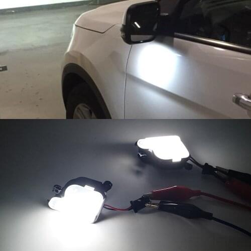 For Skoda Octavia Mk2 Mk3 5E 2012-2019 1Z Phase 2 Superb 2008-2019 6000K White LED Under Side Mirror Light Puddle Lamp