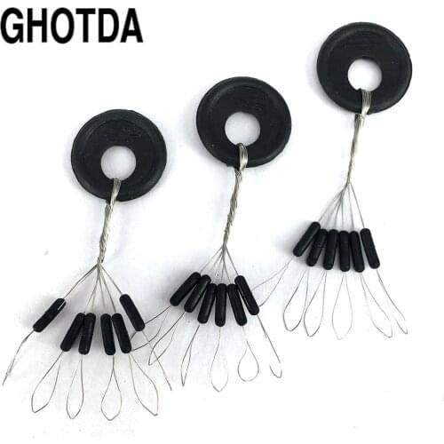 GHOTDA 20sets 120Pcs Olives Cylindrical Space Beans Stoppers Positioning Float