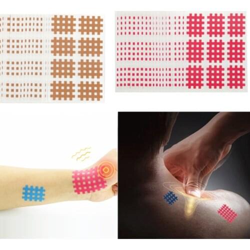 5 Sheets/Pack Cross Tape Physical therapy for Pain Relief Kinesiotypes Tapes for Face Acupuncture Stickers Lift Up Skin