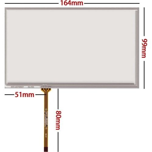 7-inch 4-Wire Resistive Touch Screen Car Navigation Touch Screen External Screen Car GPS DVD Touch Screen