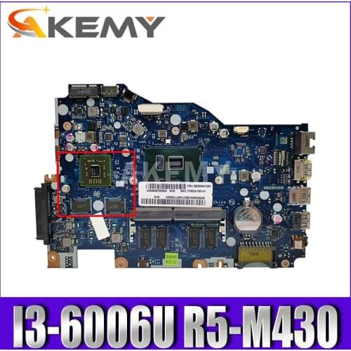 Akemy LA-D562P Laotop motherboard For Lenovo Ideapad 110-15ISK original mainboard 4G-RAM I3-6006U CPU R5-M430 GPU