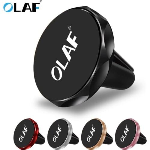 Olaf Car Phone Holder Magnetic Air Vent Mount Stand 360 Rotating Universal Mobile Phone Holder for iPhone 7 Plus Samsung Note 9