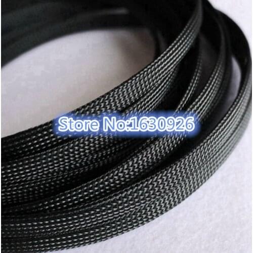 Free shipping 20m Dia 15mm General Wire Protection Black PET Nylon Braided Cable Sleeve