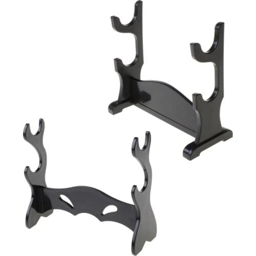 Two Tiers Holder Display Stand / Acrylic Bracket Rack for Cartoon and Comics Show Sword Magic Wand Collection