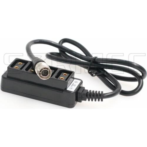 Hirose 4 Pin 12V Power Out to 4 D tap Splitter P tap Splitter Cable for Sony F5 F55 FS7 Camera