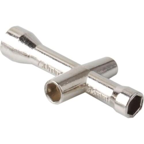 Model tool metal M4 M5 M5.5 M7mm Screw Nut Hexagonal small cross wrench socket for removing tire nuts