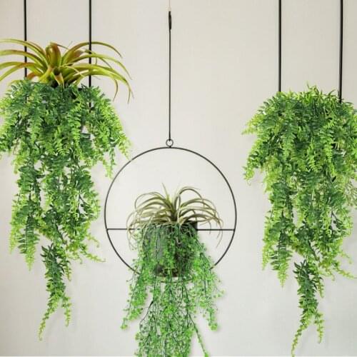 Artificial Plant Vines Wall Hanging Rattan Leaves Branches Green Purple Plant Ivy Leaf Garland Wedding Home Garden Decoration 8