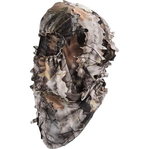 Ghillie Face Mask 3D Leafy Ghillie Camouflage Full Cover Headwear Hunting Accessories